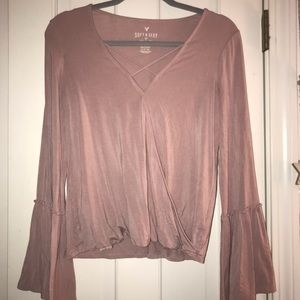 American eagle soft and sexy pink shirt